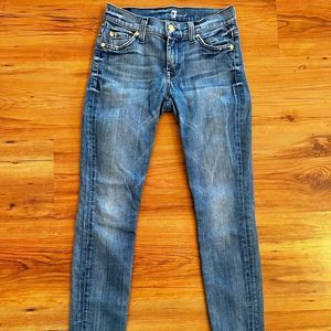7 For All Mankind Skinny Jeans Womens 23